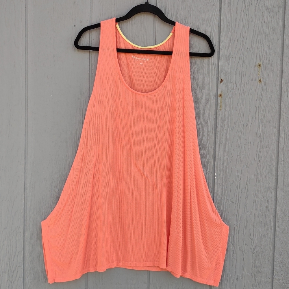 Soft Surroundings‎ Asymmetric Tunic Tank Medium Peach